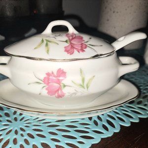 Antique gravy/sugar bowl